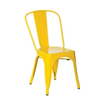Стол Реликс стоманен Ε5191.9 цвят жълт