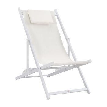 Плажен стол Кеа HM5076.04 бял цвят