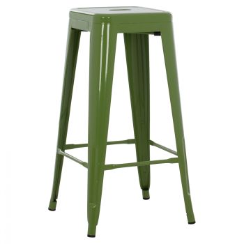 Бар стол Реликс HM8642.13 зелен цвят
