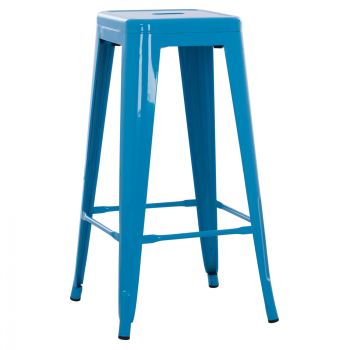 Бар стол Реликс HM8642.08 син цвят