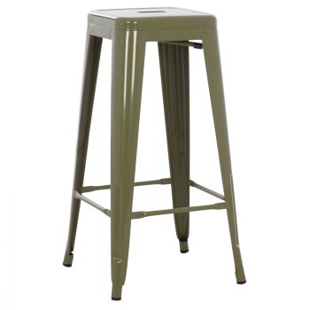 Бар стол Реликс HM8642.03 зелен цвят