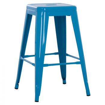 Бар стол Реликс HM8573.08 син цвят