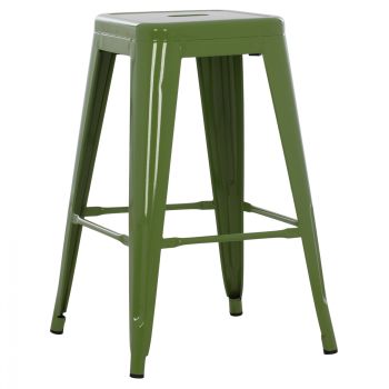 Бар стол Реликс HM8573.13 зелен цвят