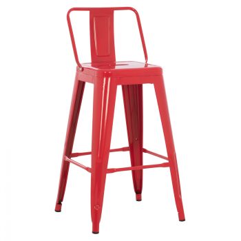 Бар стол Реликс HM8574.04 червен цвят