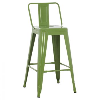Бар стол Реликс HM8574.13 зелен цвят 