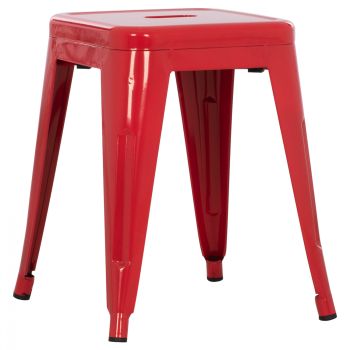 Метален стол Реликс HM0096.14 червен цвят