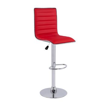 Бар стол Нексъс HM209.04 цвят червен-хром