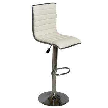 Бар стол Нексъс HM209.02 цвят бял-хром