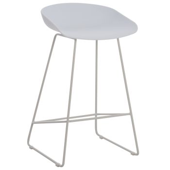 Бар стол Стил - средна височина HM9299.01 бял цвят