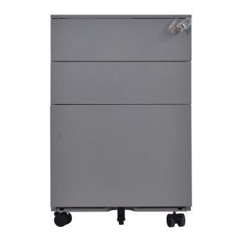 Метален шкаф Ε6009.1 тъмно сив цвят