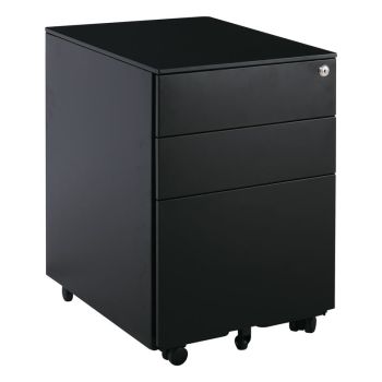Метален шкаф Ε6009.2 черен цвят
