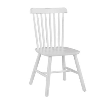 Дървен стол Люсиен -HM8645.03 бял цвят