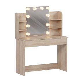 Тоалетка Лара с LED светлини HM2502.01 цвят сонама
