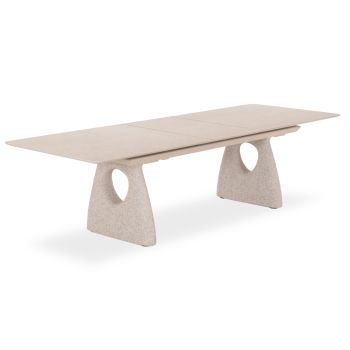 Разтегателна маса Гофен синтерован камък SM6409.01 цвят екрю