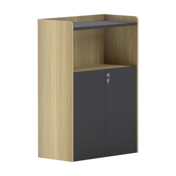 Шкаф Лотус 80x40x120 см 069-000115 натурал-антрацит