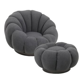 Комплект Нестър букле 110-000100 тъмно сив цвят