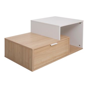 Кафе маса Вопъл 90x50x40 см 225-000072 цвят натурал-бял
