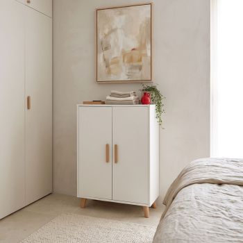 Шкаф Тамера 60x30x120 см 431-000005 цвят бял-натурал