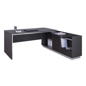 Бюро Розиуд 180x170 - десен ъгъл HM2086R цвят венге-сив
