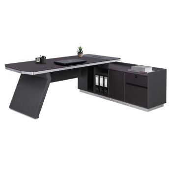 Бюро Розиуд 220x180 - десен ъгъл HM2084R цвят венге-сив