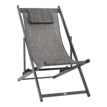 Плажен стол Кеа HM5076.10 сив цвят