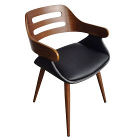 Кресло Валерия 106-000018 цвят орех-черен