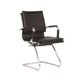 Посетителско кресло ΕΟ244 черен цвят