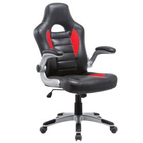 Геймърски стол ΕΟ291.2Α цвят черен -червен
