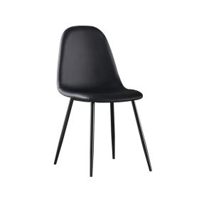 Стол Селина блек ΕΜ907.4ΜP черен цвят