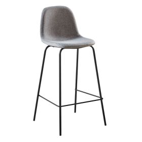 Бар стол Селина блек ΕΜ901.1 сив цвят 