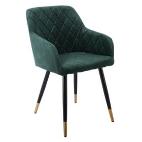 Кресло Рена кадифе ΕΜ785.3 зелен цвят