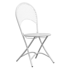 Сгъваем градински стол Рондо Ε5146.1 бял цвят