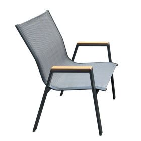 Кресло Вирна E6798.1 тъмно сив цвят 