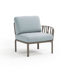 Кресло Комодо терминал цвят тортора+Sunbrella®ледено син