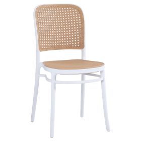 Стол HM5937.01 цвят бежов-бял