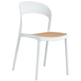 Стол HM5936.01 цвят бял-бежов