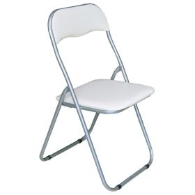 Сгъваем стол Линда Ε557.4  сиво-бял цвят