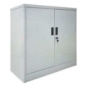 Метален шкаф Ε6000.1 сив цвят