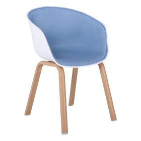 Кресло Оптим ΕΜ140.5F дамска син цвят-РР бял цвят
