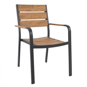 Кресло Алуми HM5127.02 цвят натурал-антрацит