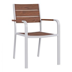 Кресло Алуми HM5127.01 бял-естетвен цвят