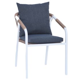 Кресло Маерли HM6051.01 цвят бял-антрацит