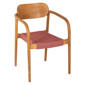 Кресло Осло HM9636.06 цвят натурал-розов