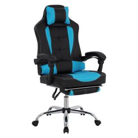 Геймърски стол HM1055.08 черно-син цвят