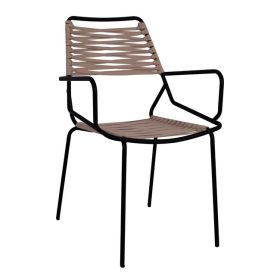Стол Алегра HM5457 цвят бежов-черен