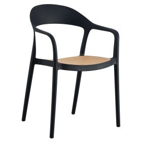 Кресло HM5935.02 цвят черен-бежов