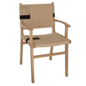 Кресло плетено въже HM9324.01 натурал