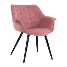 Кресло Бенждамин HM8682.02 цвят черен-розов