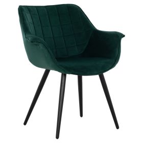 Кресло Бенждамин HM8682.03 цвят черен-зелен