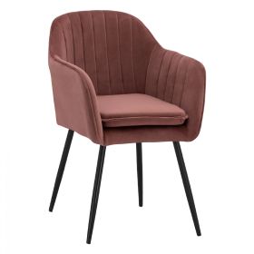 Кресло Сойър блек HM8523.12 розов цвят